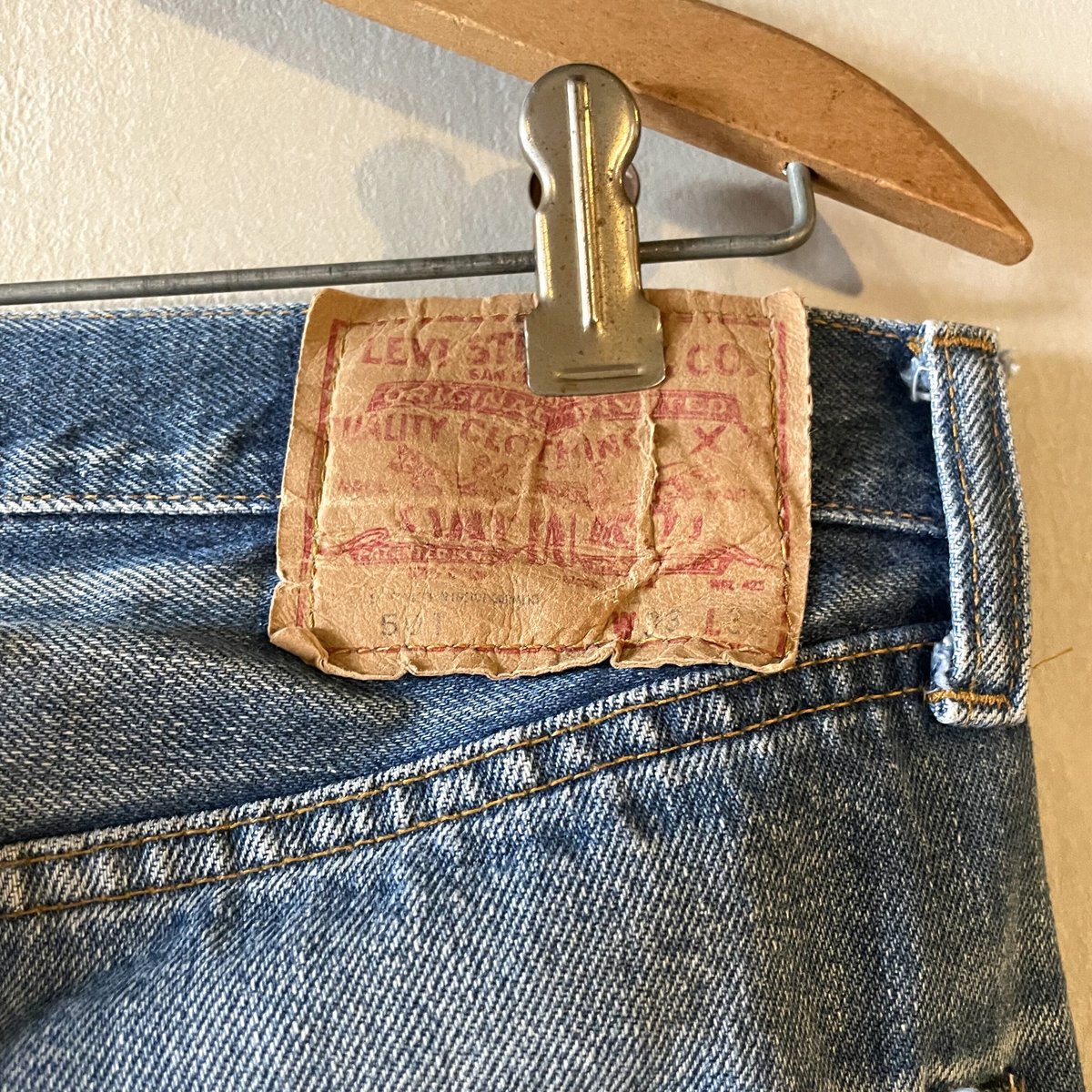 70s Levi's 501 66後期 リーバイス バックポケット チェーンステッチ 