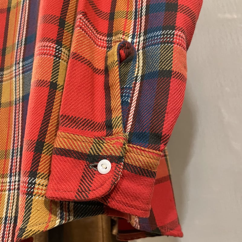 BIG MAC 70s ネルシャツ ヴィンテージ 赤チェック jcペニー M 70s BIG