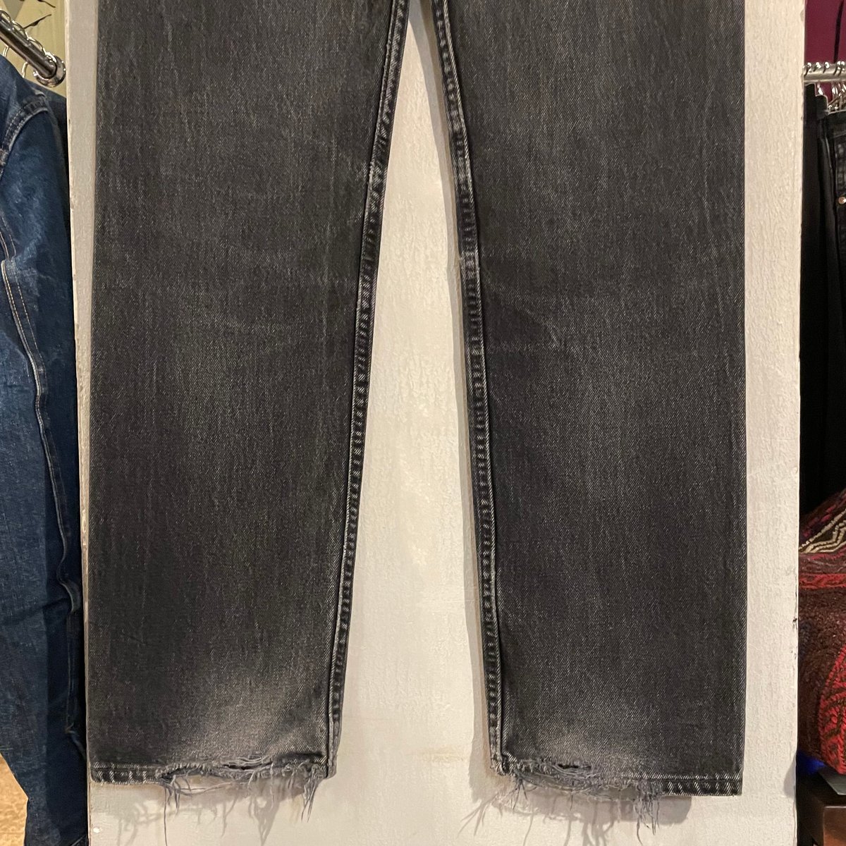 90s Levi's 501 後染めブラックデニム パンツ 30×32 USA製 FOR WO