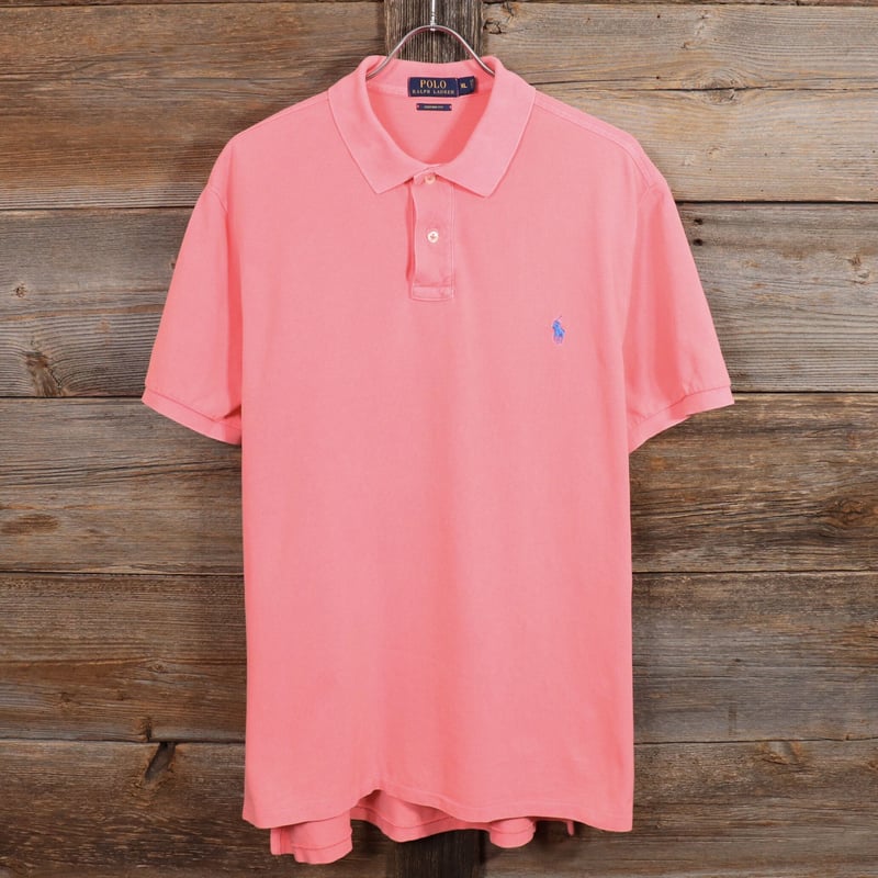 Polo Ralph Lauren ショートスリーブポロシャツ サーモンピンク Polo Ralph Lauren ショートスリーブポロシャツ サーモンピンク