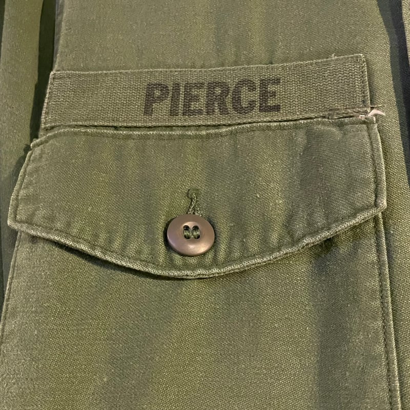 60s US ARMY ユーティリティシャツ シャツ袖 OG 107 COTTON SATEE