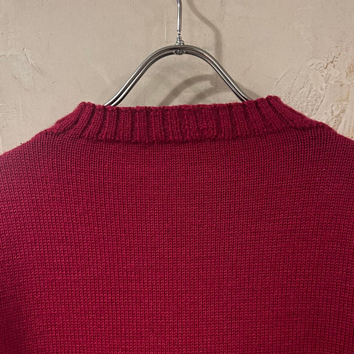 letricoteur 赤　ニット Le Tricoteur - GUERNSEY SWEATER