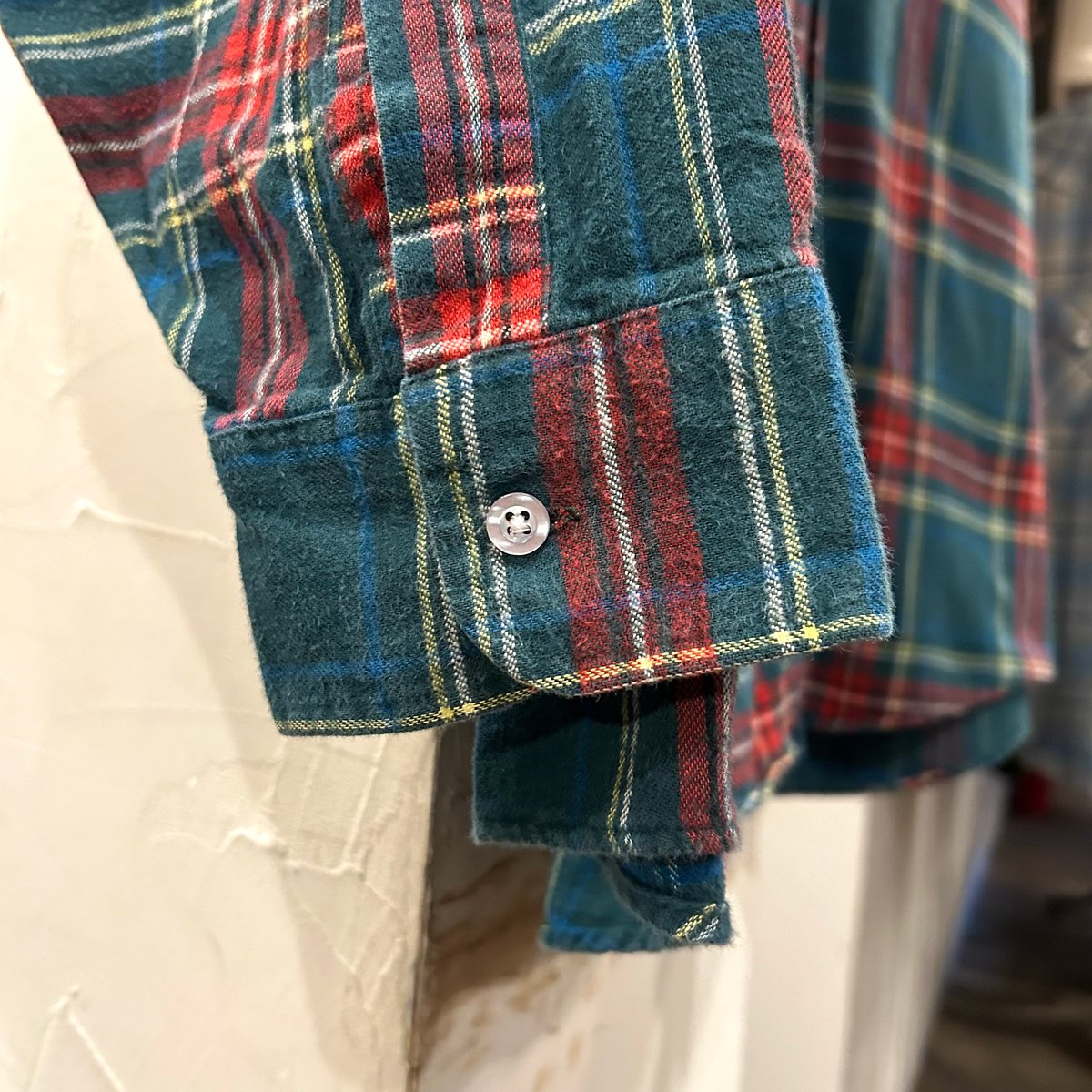 美品) LL Bean エルエルビーン アメリカ製 Lサイズ 薄手ネルシャツ 80s L.L.Bean L/Sネルシャツ エルエルビーン コットンシャツ USA