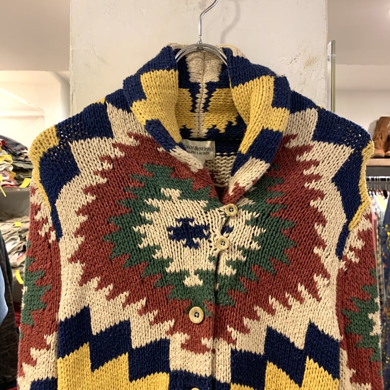 DENIM&SUPPLY RALPH LAUREN ショールカラー ニットカーディガン DENIM&SUPPLY RALPH LAUREN ショールカラー ニットカーディガン