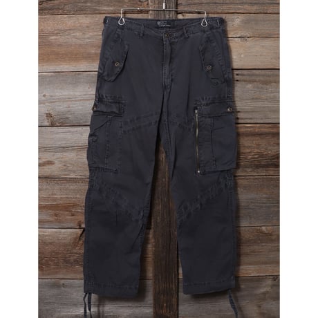 POLO RALPH LAUREN　M-65TYPE　ミリタリータイプ　紺　コットン　カーゴパンツ　ラルフローレン　(Y0075)