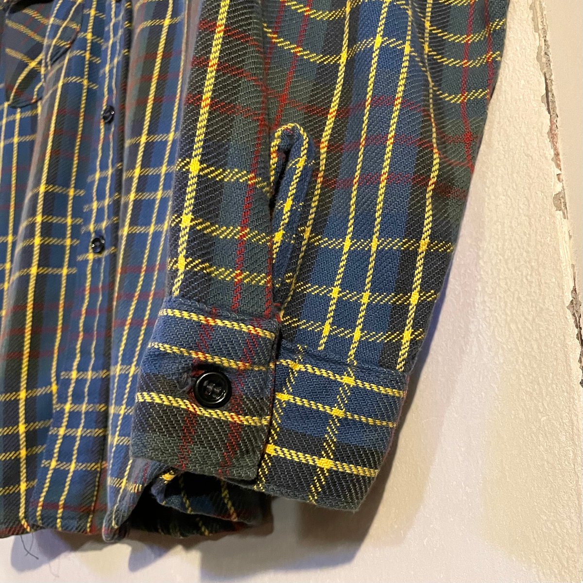 【好配色】80s Made in USA ファイブブラザー ヘビーネルシャツ M 古着 70-80s USA製 FIVE BROTHER 好配色 モノトーン チェック