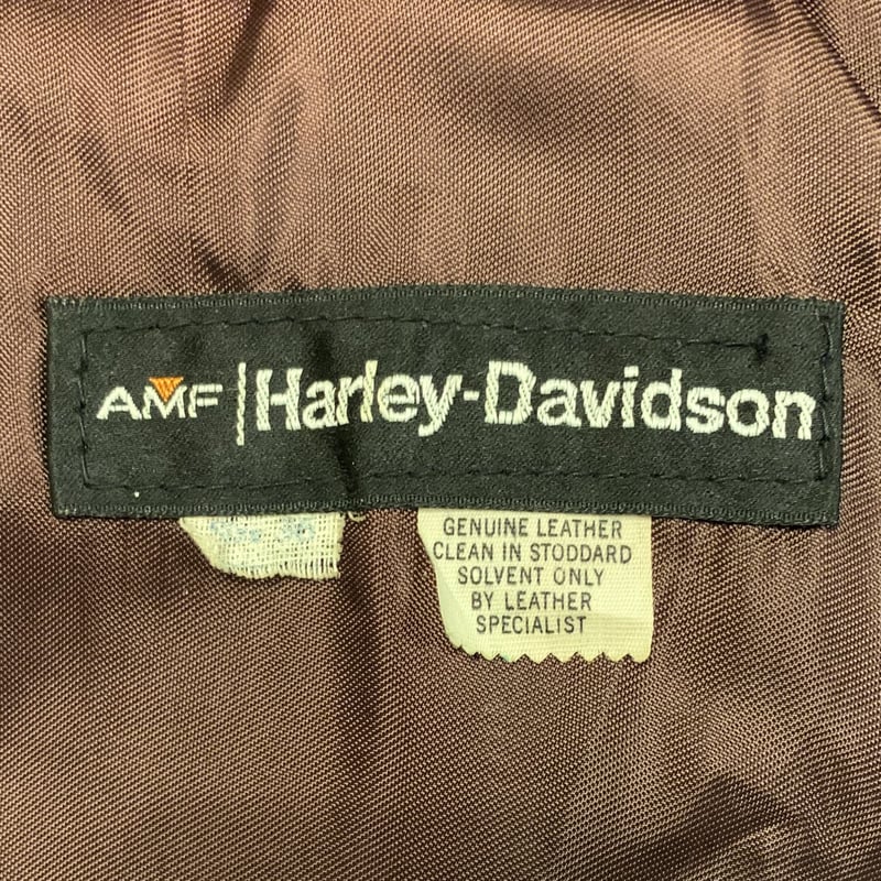 70s AMF Harley Davidson シングルレザーライダースジャケット