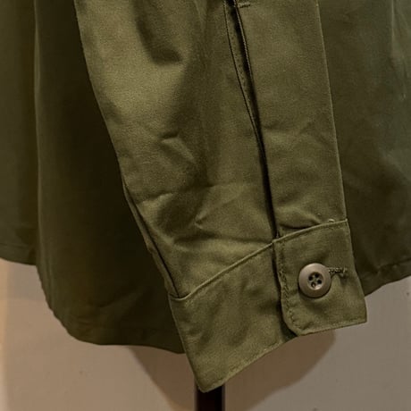 70s　US ARMY　ユーティリティシャツ　Size 16½　シャツ袖　OG 507 COTTON/POLY　ミリタリーシャツ　1978年　(S5142)