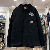 carhartt　トラディショナルコート　ダック地　カーハート　企業ロゴ　ブラック　雰囲気系　BIG SIZE　(S5013)