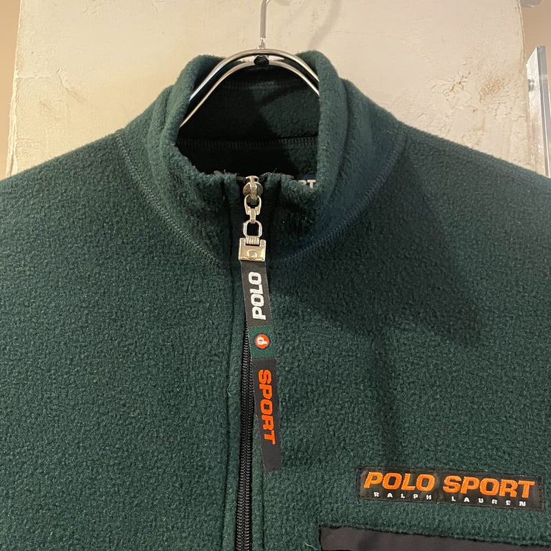 90s POLO SPORT ハーフジップ フリースジャケット プルオーバー 90s POLO SPORT ハーフジップ フリースジャケット プルオーバー