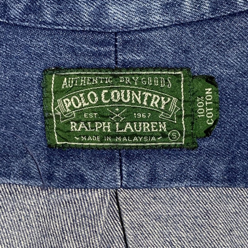 ポロカントリー デニムボタンダウンシャツ ラルフローレン | DUFF