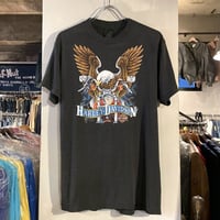 80s　3D EMBLEM　HARLEY-DAVIDSON　ハーレーT　©︎1986　USA製　ヴィンテージTシャツ　(S2548)