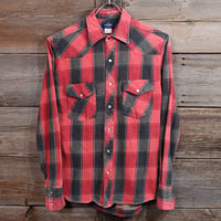 Wrangler　ウエスタンシャツ　チェック柄　ネル素材　Mサイズ　ラングラー　(Y0096)