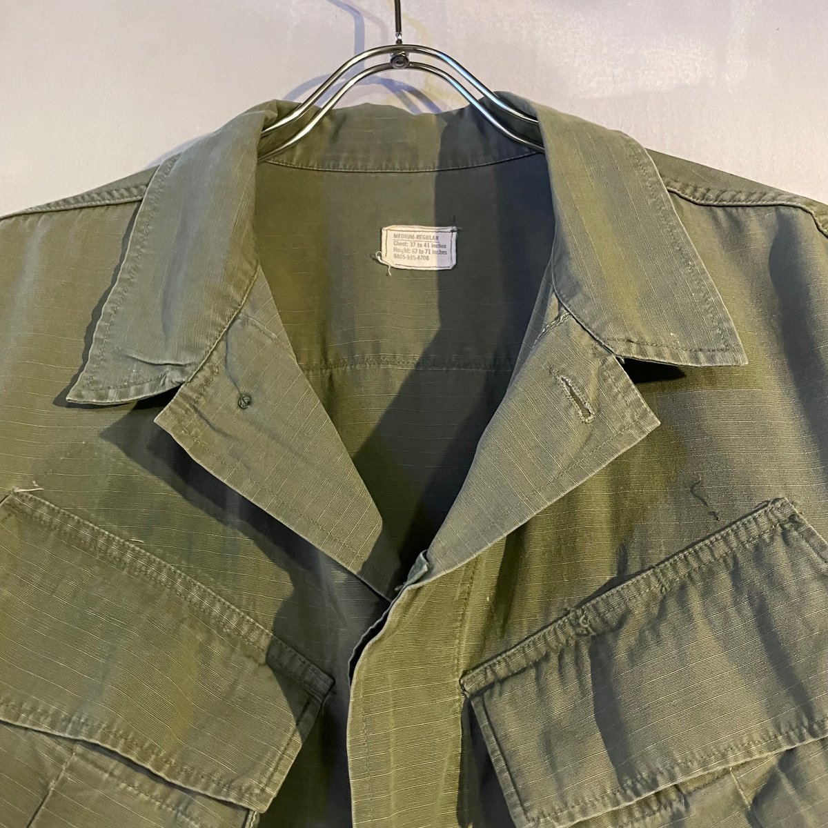 60s US MILITARY Jungle Fatigue Jacket 5th Type