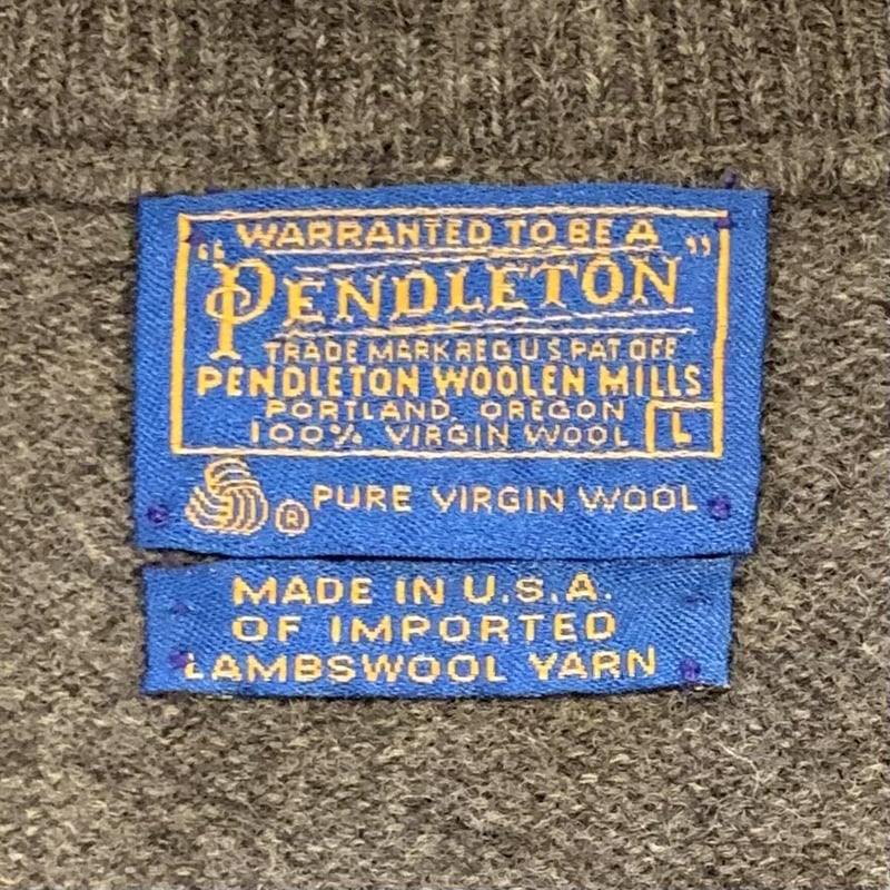 70s PENDLETON ペンドルトン ウールベスト virgin wool グレー USA