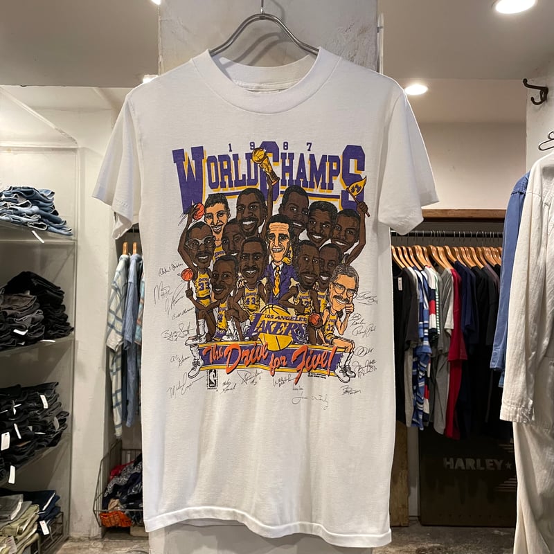 80s LOS ANGELS RAKERS S/S Tシャツ USA製 Size M NBA