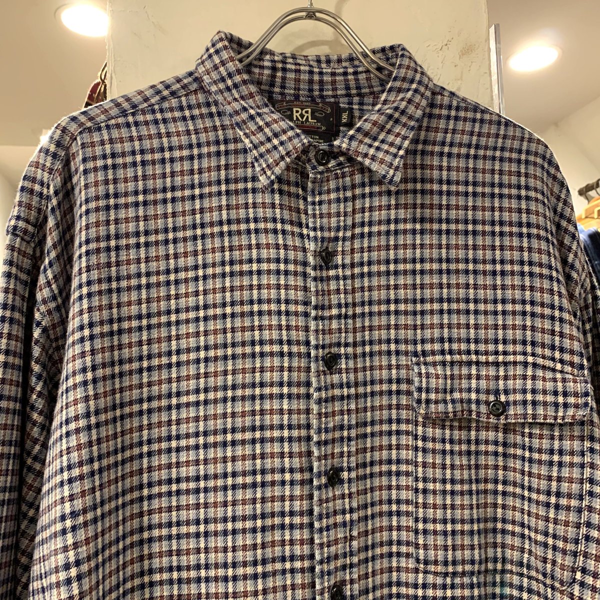 90s RRL L/Sチェックネルシャツ ダブルアールエル Ralph Lauren 90s RRL L/Sチェックネルシャツ ダブルアールエル Ralph Lauren