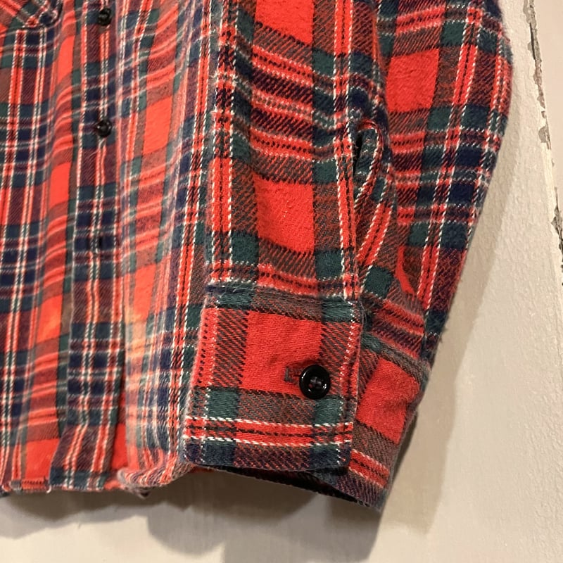 70s FIVE BROTHER ネルシャツ ファイブブラザー L USA製 コットン