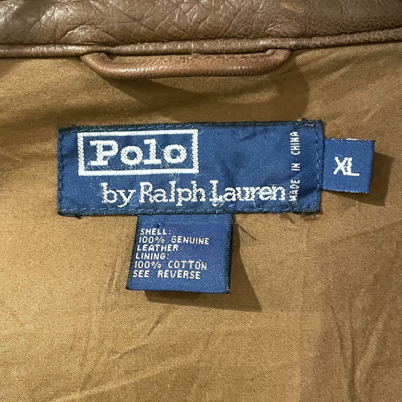 90s POLO by Ralph Lauren レザー　スイングトップ 90's Polo by Ralph Lauren Leather Swing Top 90年代 ポロ