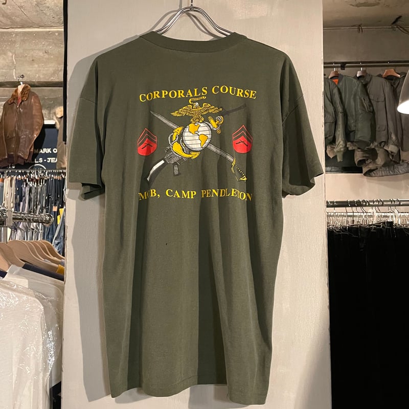 80s USMC S/S ミリタリーTシャツ USA製 Size XL 海兵隊 (S4238)