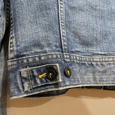 70s~　Lee 220-J　デニムジャケット　USA製　Size 36相当　リー　2ポケ　左綾　(S5735)