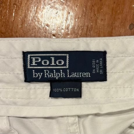 Polo by Ralph Lauren　カーゴショーツ　W36　ラルフローレン　ハーフパンツ　ホワイト　(S5658)