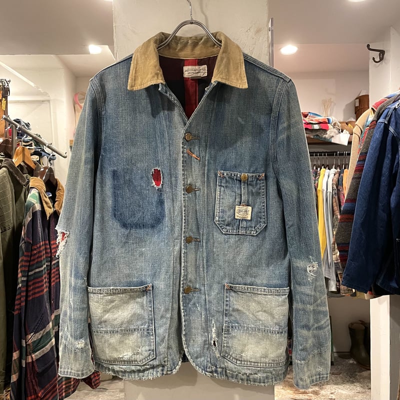 DENIM&SUPPLY デニム カバーオール USED加工 デニムアンドサプライ