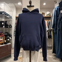 80s　RUSSEL ATHLETIC　PULLOVER PARKA　USA製　Size M　ラッセル　プルオーバーパーカー　ネイビー　(S5428)