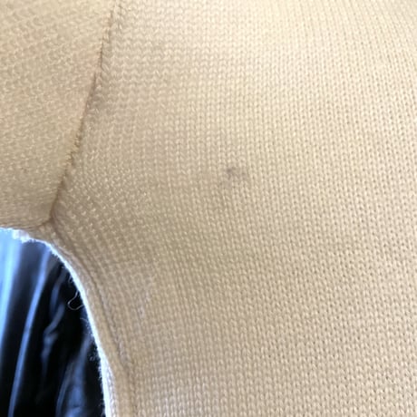 60s　ART KNITTING MILLS　Vintage Letterd Sweater　レタード　ニット　セーター　USA製　オフホワイト　DETROIT　(S3375)