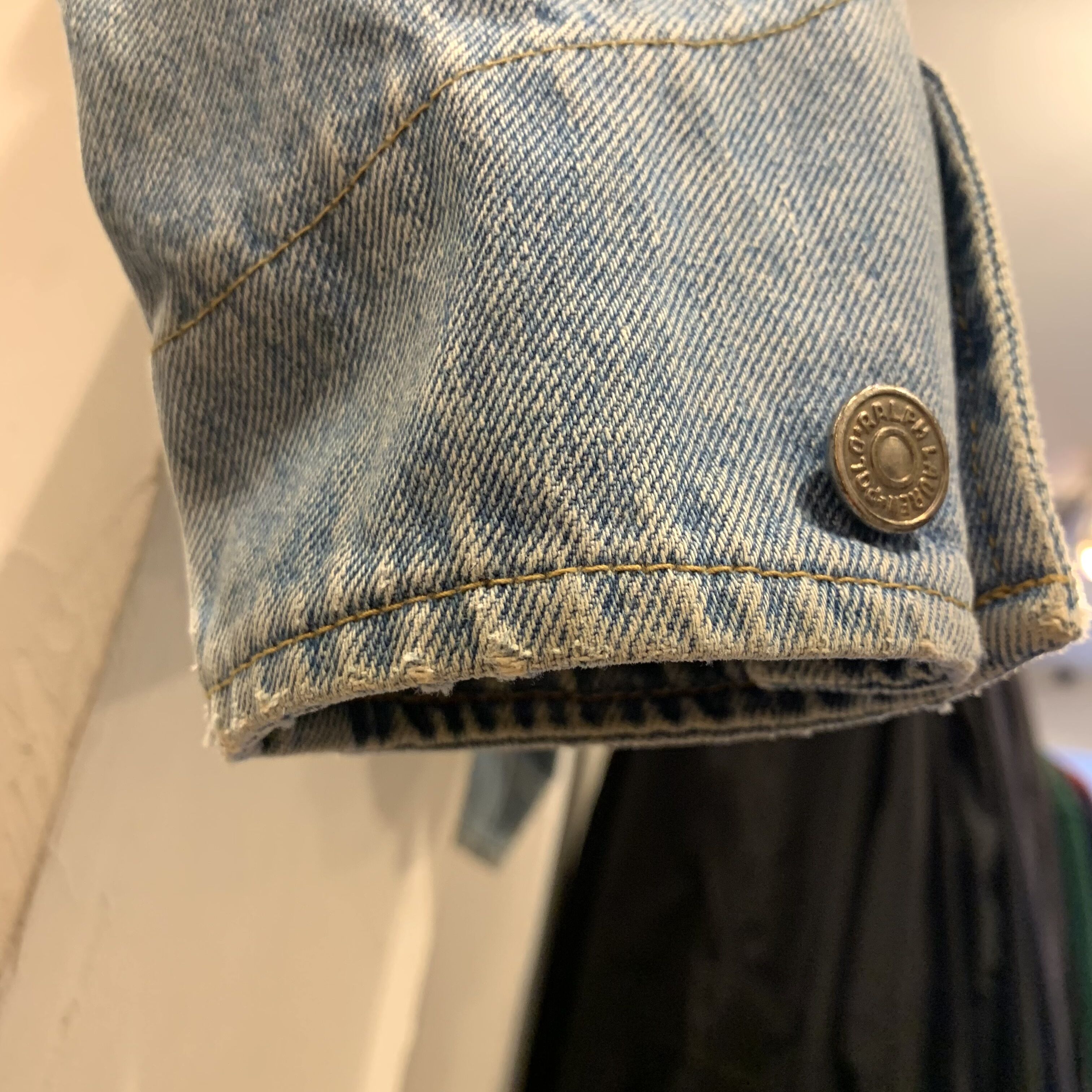 80s POLO RALPH LAUREN デニムジャケット インディアンヘッド 白タグ