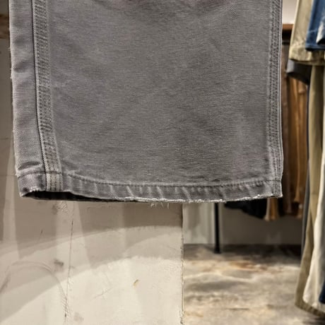 Carhartt　Double Knee Pants　36×29　ダック地　ペインターパンツ　ダブルニー　ワークパンツ　カーハート　グレー系　(S5648)