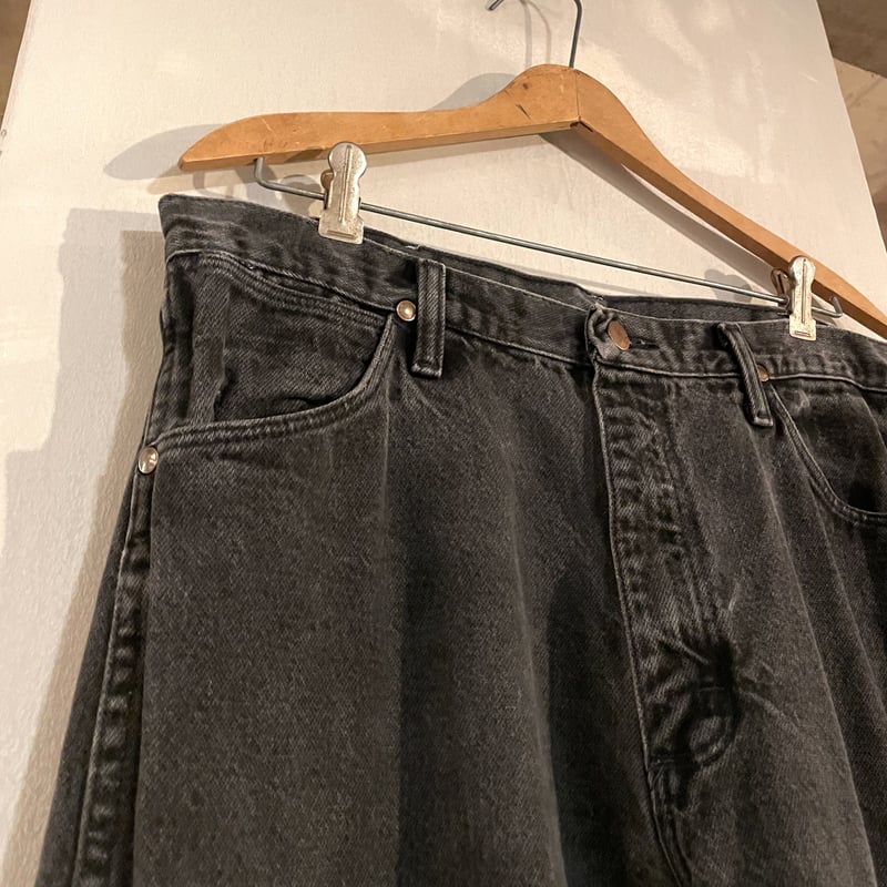 80s Wrangler 13MWZWK 後染め ブラックデニムパンツ 34×32 USA製