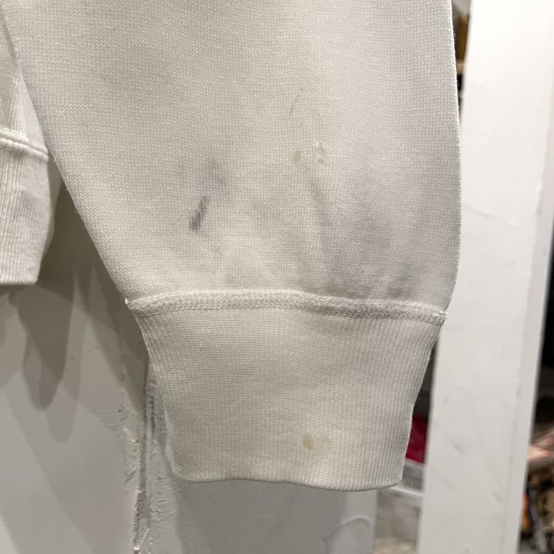 Champion ヴィンテージスウェット 染み込みプリント バータグ Champion ヴィンテージスウェット 染み込みプリント バータグ