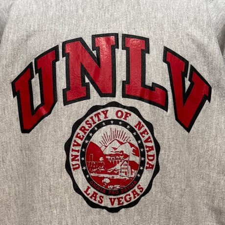 90s　Champion　リバースウィーブ　Reverse Weave　USA製　Size L　UNLV　刺繡タグ　チャンピオン　(S5370)