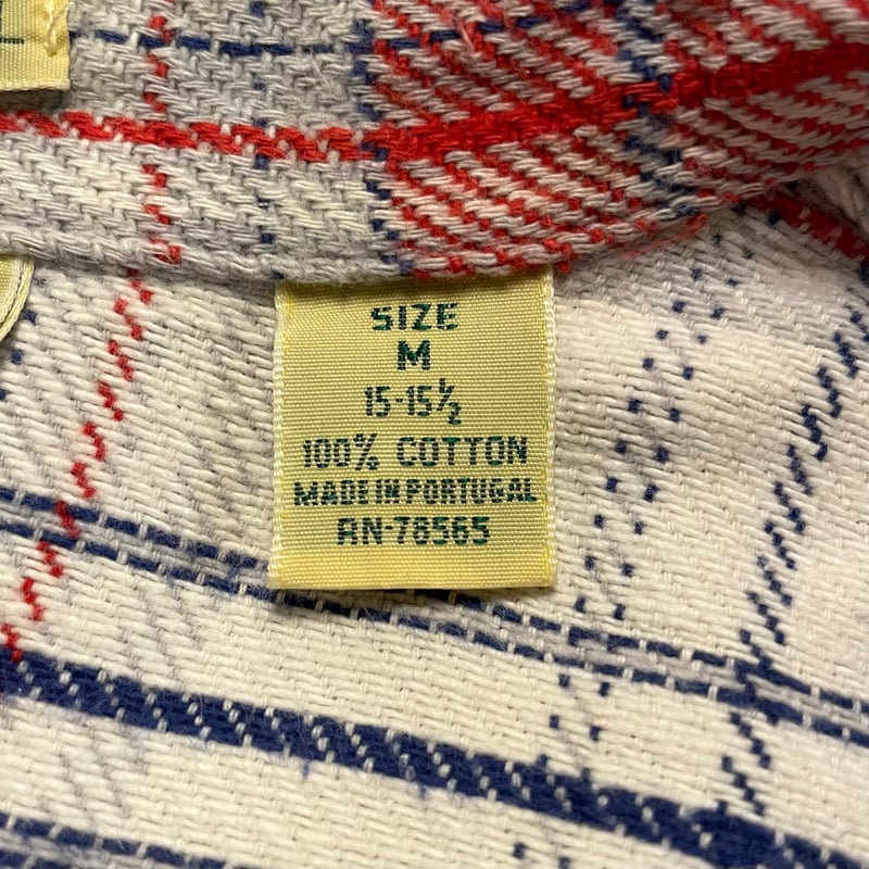 80's〜 BIG MAC x ST Jon's Bay L 80s BIG MAC × ST JOHN'S BAY L/S ネルシャツ USA製 Size