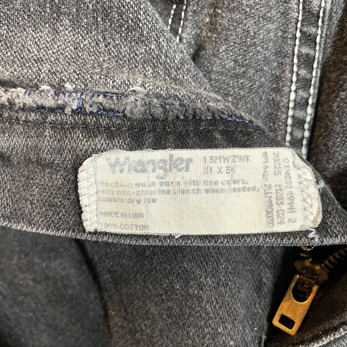 Wrangler 13MWZWK 80s USA製 ブラックデニム ラングラー (S0787)...