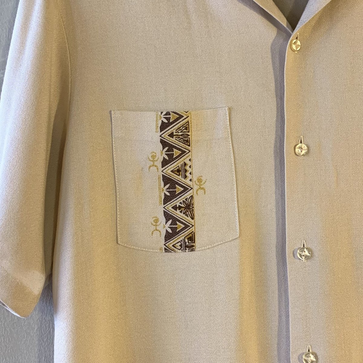 IOLANI 60's シャツ デザイン アート ハワイアン ヴィンテージ 60s IOLANI S/S Vintage Hawaiian Shirt ハワイアンシャツ