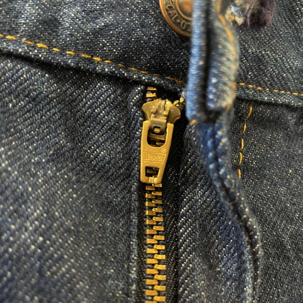 リーバイス ミニスカート ヴィンテージ オレンジタブ デニムスカート 古着 Levi's 97084 0214 デニムスカート オレンジタブ 濃紺 USA製 70s
