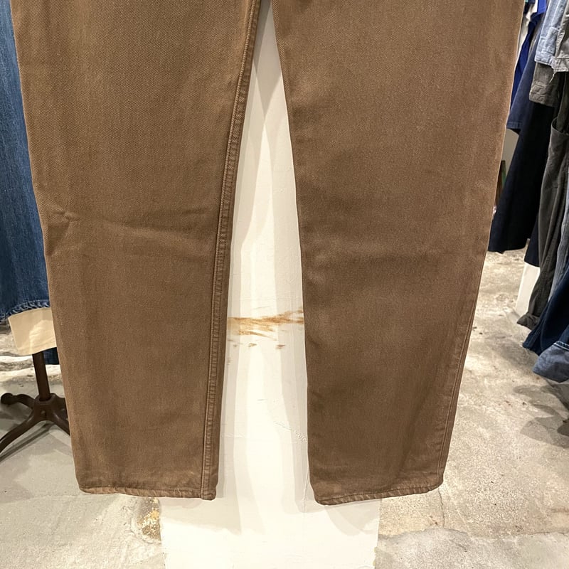リーバイス 501レギュラー ブラウンタビーワークス Levi's 501 90年代 リーバイス501 後染めカラーデニム ブラウン