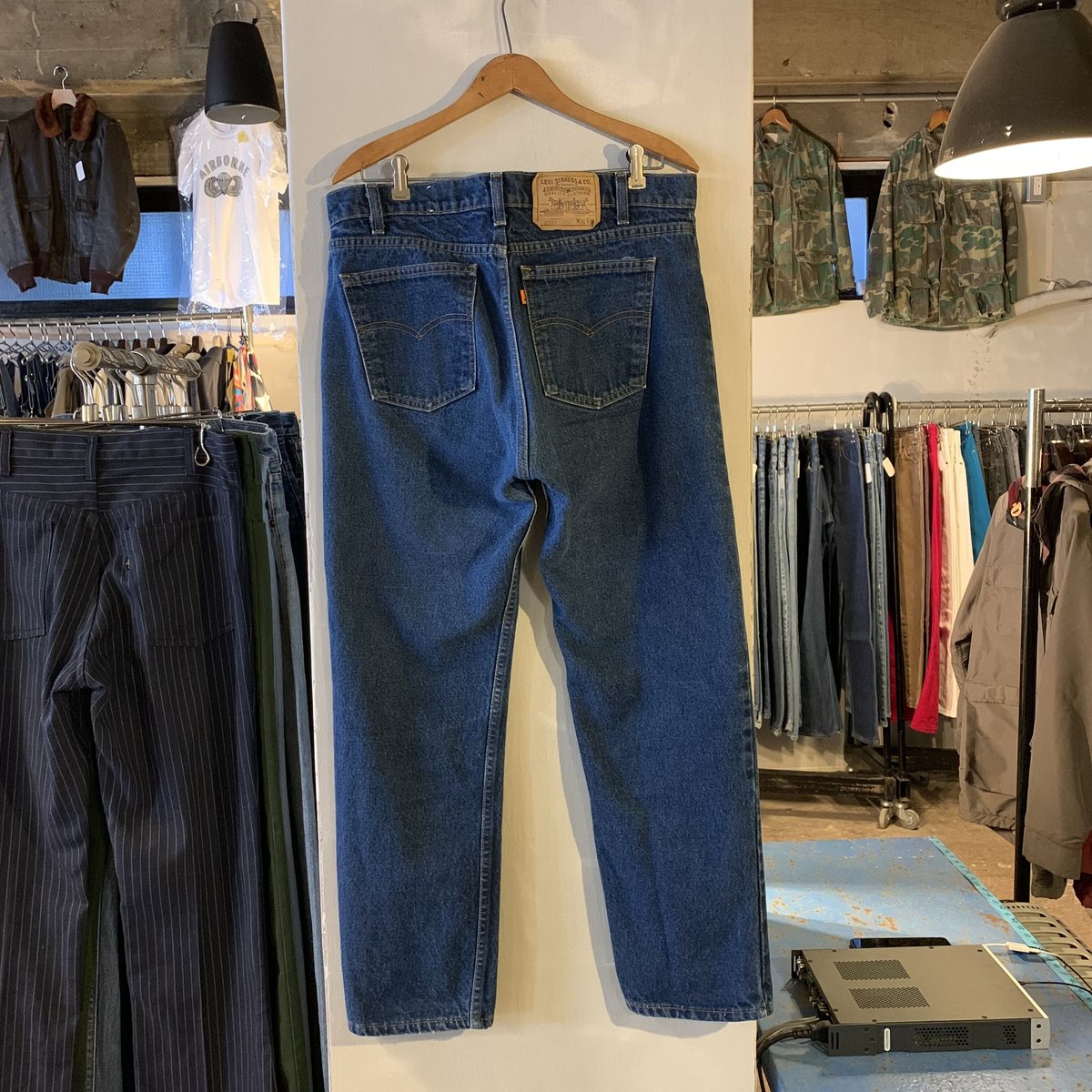 80s levi's 505-0217 リーバイス デニムパンツ オレンジタブ ボタン裏 ...