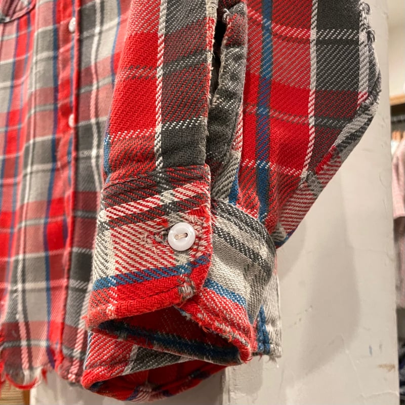 70s BIG MAC L/S ネルシャツ USA製 Size L コットンシャツ ビッグマッ