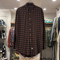 90s　Ralph Lauren　L/S ネルシャツ　USA製　Size S　ラルフローレン　コットンシャツ　(S5062)