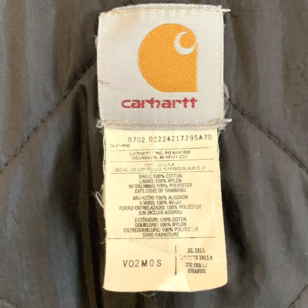 Carhartt ダック地 ベスト USA製 モスグリーン カーハート Carhartt ダック地 ベスト USA製 モスグリーン カーハート