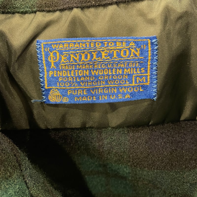 GQ1810◇PENDLETON : 70's USA製 ブラックウォッチ PENDLETON - ペンドルトン 70s USA製 ウール ヴィンテージ