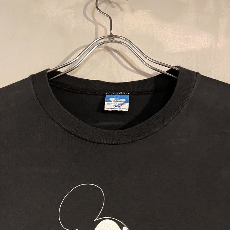 80s Disney ミッキーT ブラック USA製 ディズニー (S2590) | DUFF