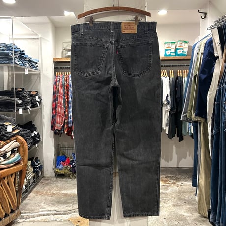 90s　Levi's 550 0260　リーバイス　ブラックデニムパンツ　37×31 ½　USA製　1996年　(S4842)
