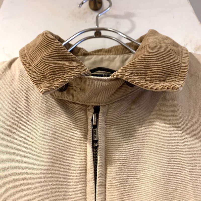 Ralph Laurenスイングトップ 襟コーデュロイ ベージュ L 中古・古着通販】POLO RALPH LAUREN (ポロ・ラルフローレン) スイング