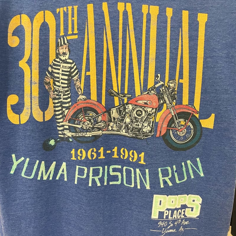 SCREEN STARS ショートスリーブTシャツ YUMA PRISON RUN 1991年