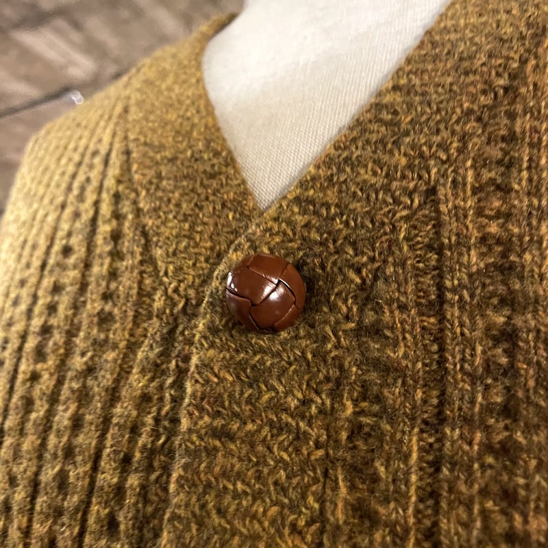 60s Richman BROTHERS ウールカーディガン USA製 デザイン