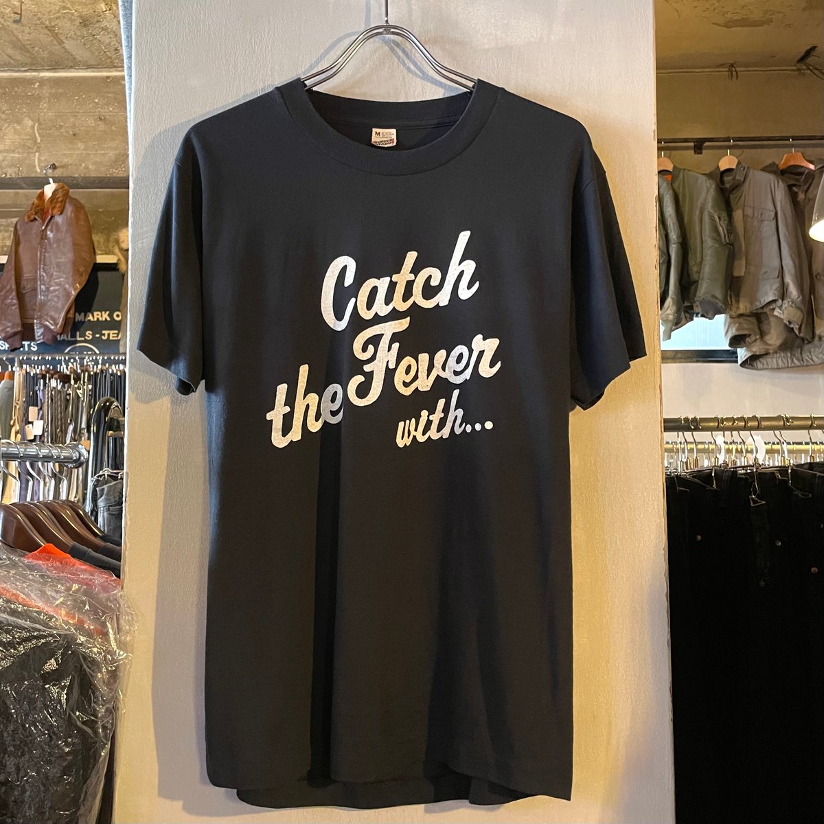 80s SCREEN STARS メッセージTシャツ Whiskey USA製 Size M